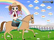 Horse Riding Girl Dressup Flash