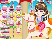 The First Time of Riding merry-go-round